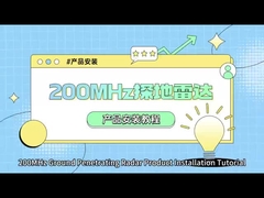 GPR doppia frequenza per il radar di rilevamento dei tubi di sorveglianza di penetrazione del terreno 200MHz